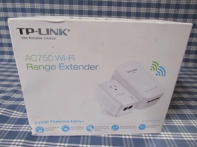 TP-LINK AV500 Powerline AC750 Wi-Fi Extender Kit (TL-WPA4530 KIT) FREE SHIPPING. - Image 1 of 4