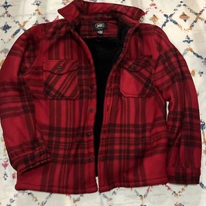 Berkley Jensen Herren karierte Steppjacke Medium rot - Bild 1 von 2