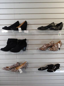 Lot of 6 Pair Womens shoes size 9 Heels Boots Flats Loafer Slipper Sandal 1029 - Picture 1 of 12