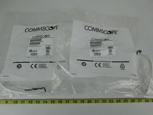Lot of 2 New NOS Commscope CO1 Cat 5e CAT5e UTP CM White 3ft Cable CO155D2 SKUS1 - Picture 1 of 6