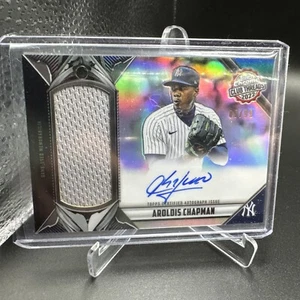 2022 Topps Chrome Aroldis Chapman Club Threads Game Used 85/99 Autograph Yankees - Picture 1 of 6