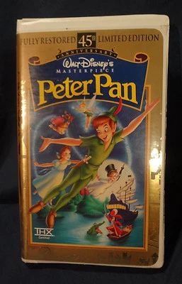 Disney Peter Pan Fully Restored 45th Anniversary Limited Edition VHS  - Image 1 of 3
