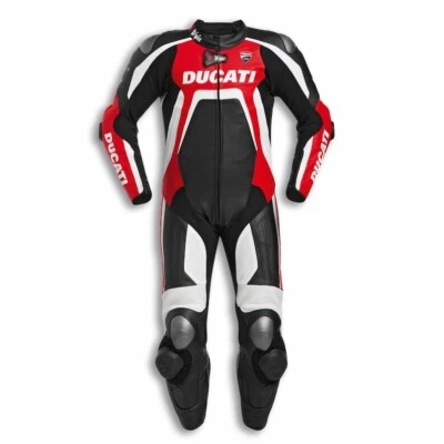 Ducati Motorbike Racing Suit Cowhide Leather Motorcycle Riding Suit For Men's - Image 1 of 4