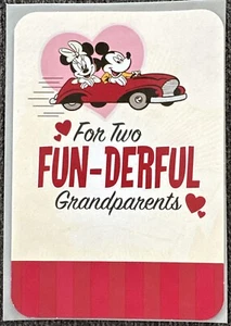 Hallmark Happy Valentine’s Day Grandparents Greeting Card Mickey Minnie Mouse - Picture 1 of 3
