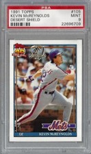 1991 Topps Desert Shield #105 Kevin McReynolds New York Mets PSA 9 Mint 22696709