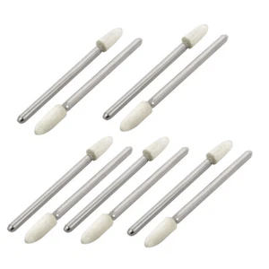 Vástago de 2,35 mm 4 mm Cabezal de fieltro cónico Herramienta de pulido de punto montado para pulir 10 un. - Imagen 1 de 2