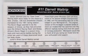 Monogram Darrell Waltrip 11 Mountain Dew 1:24 1982 Buick Regal 6391 Model Kit - Picture 1 of 6