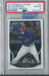 2013 Bowman Chrome Draft Nolan Arenado RC #41 PSA 10 GEM MINT - Picture 1 of 1