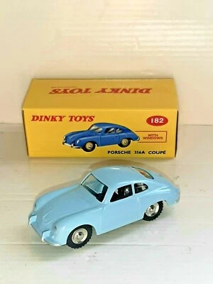 PORSCHE 356A COUPE' AZZURRO REF.182 ATLAS DINKY TOYS SCALA 1/43 - Immagine 1 di 2