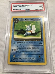 2000 Pokemon Team Rocket Dark Wartortle #46 PSA 9 MINT - Picture 1 of 3