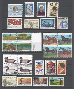1985 Commemorative Year Set of 27 MNH Stamps - Picture 1 of 1
