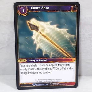 World Of Warcraft War Of The Elements Cobra Shot 40/220 Rare TCG Card - Picture 1 of 2