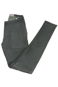 RICK OWENS GREEN LEATHER SKINNY PANTS UK 10 - Picture 1 of 5