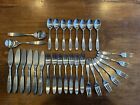 Lauffer Towle Magnum Japan MCM Satin Stainless Steel 18/8 Flatware (Lot Of 30)