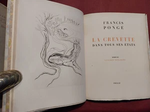 PONGE, Francis, La Crevette dans tous ses états. Burins de Gérard Vulliamy 1948 - Imagen 1 de 7