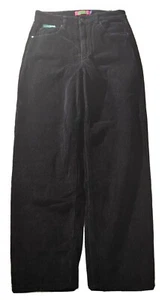 Empyre Corduroy Pants Size 7 Women's Loose Fit Black Vintage Retro 90s Skate - Picture 1 of 7