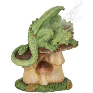 Green Dragon Incense Cone Holder by Anne Sokes - Picture 1 of 2
