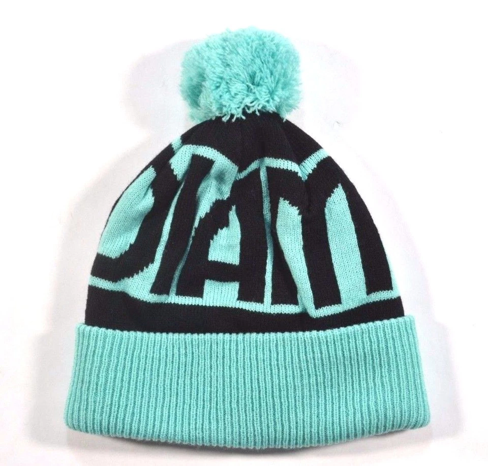 Diamond Supply Co. CAROLINE POM POM Diamante Azul Negro Tejido Gorra Sombrero Gorro Foto 1 de 1