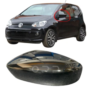 For VW UP Wing Mirror Cover Painted Gloss Black 2012-2016 Passengers Side Left - Picture 1 of 4