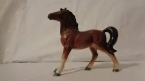 VINTAGE 60'S PORCELAIN CERAMIC HORSE FIGURINE BROWN MATTE E-4231 Japan? - Picture 1 of 12