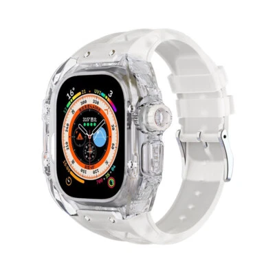 聚碳酸酯 Cas+硅胶表带 AP 改装套件 适用于 Apple Watch Ultra 49 毫米 — 第 1/4 张图片