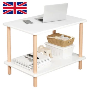 Narrow End Table for Living Room Small Side Table Bedside Tables White - Picture 1 of 9