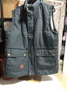 Cool Choice Outdoors Tribe Hunter Green Fleece Fur Lined Vest Medium - Picture 1 of 4