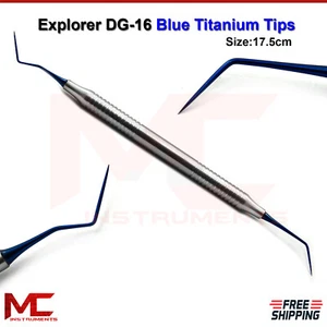 Dental DG-16 Endo Explorer Blue Titanium Tips Canal Root Endodontics Plugger  - Picture 1 of 3