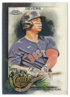 2022 Topps Allen & Ginter Chrome Rafael Devers Boston Red Sox #46 - Image 1 of 2