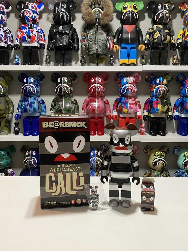 Tim Biskup's Alphabeast: Calli 400% 100% Bearbrick 2007 Be@rbrick Medicom Japan - Image 1 of 4