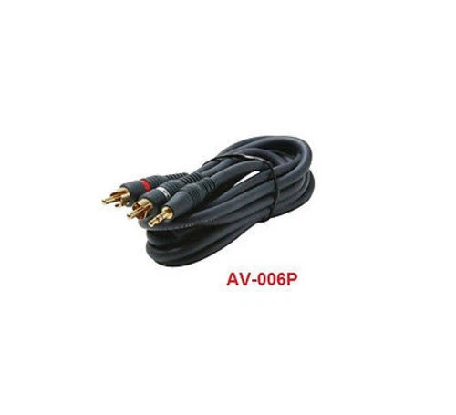 6' Python® 3.5mm Male to 2-RCA Male Audio Cable AV-006P - Image 1 of 1