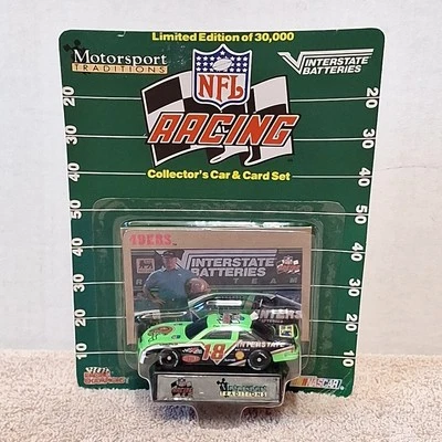 1992 Dale Jarrett 49ers #18 Interstate Batteries NFL Racing 1:64  - Imagem 1 de 4