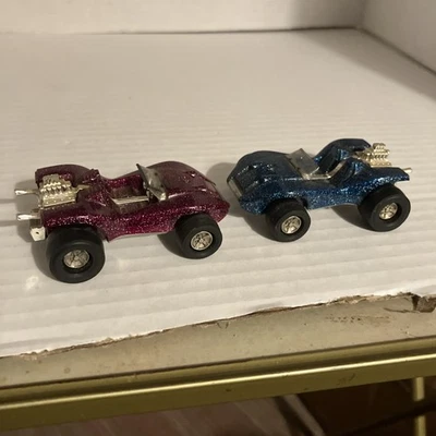 Vintage Pair of Tonka Totes Purple and Blue Glitter Dune Dusters NICE - Image 1 of 4