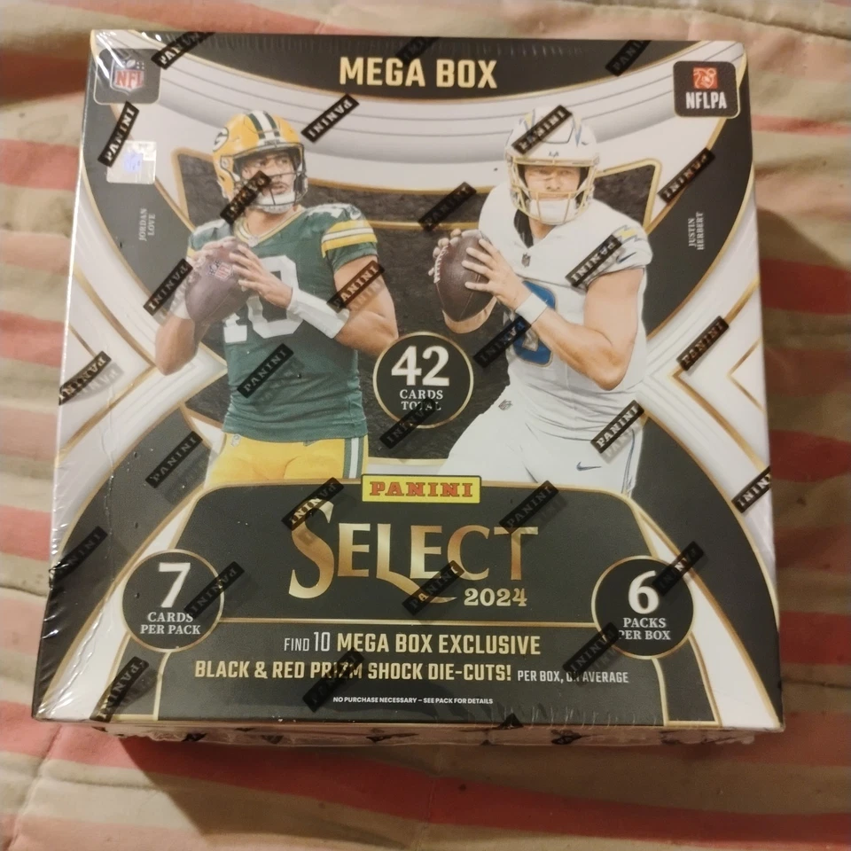 2024 Panini Select NFL Football Sealed Mega Box Black & Red Prizm Shock  - Image 1 of 1