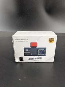 3 Channel 4K Ultra HD Wi-Fi Dash Cam - Vehicle Blackbox DVR - Picture 1 of 5