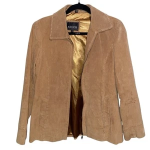 Adler Collection Jacket Womens Medium Leather Suede Western Whip Stitch Cowgirl - Picture 1 of 15