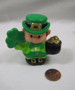 Fisher Price Little People St. Patricks Boy Man Saint Patrick's Holiday Gold Pot - Picture 1 of 2
