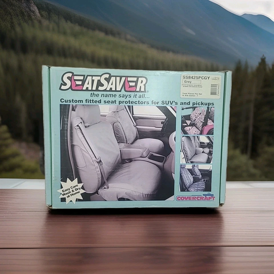 Fundas de asiento traseras grises Covercraft SeatSaver segunda fila para Ford F-150 2013-2014 doble Foto 1 de 4