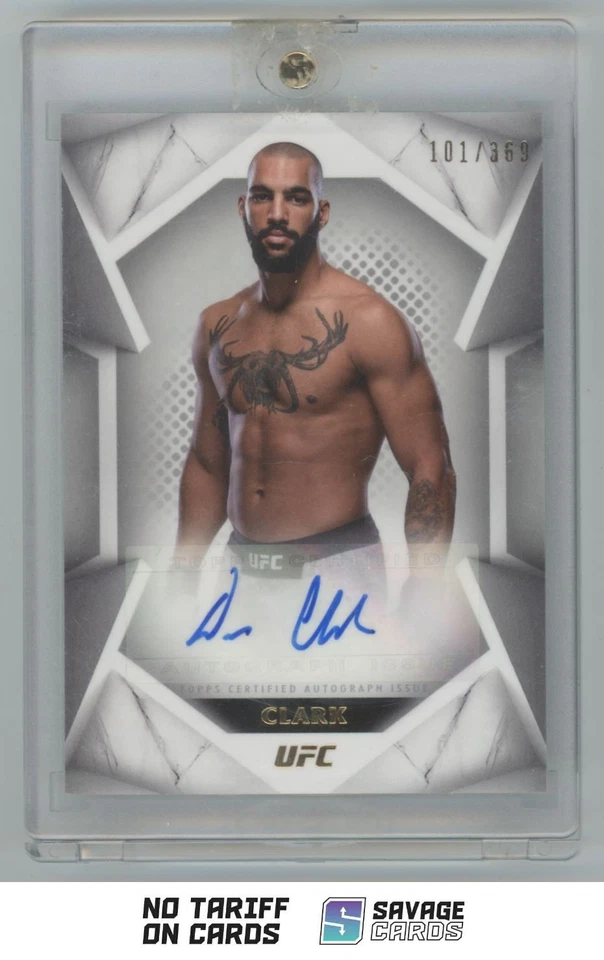 2020 Topps UFC Auto Devin Clark /369 #STS-DCL - Image 1 of 3