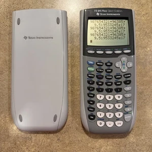 Texas Instruments TI-84 Plus graphischer Taschenrechner CE - Silber GEBRAUCHT UND NEU HABEN - Bild 1 von 3