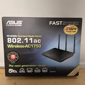 ASUS AC1750 Dual Band Gigabit Wireless Router RT-AC66U OPEN BOX - Picture 1 of 6