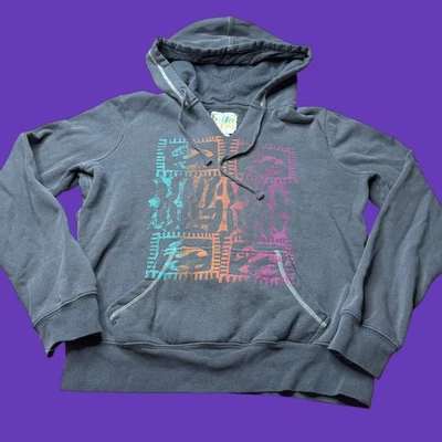 Y2K Billabong Surf Logo Gray Womens Hoodie Large Hawaii Faded Skate Surfing - Image 1 of 4