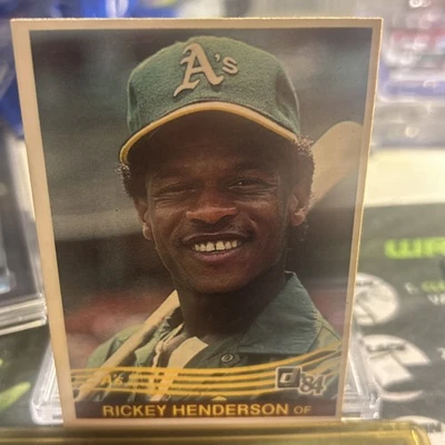 Donruss #54 1984 Rickey Henderson Oakland Athletics Foto 1 de 2