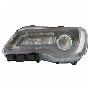 For 15-17 300 Front Halogen Headlight Headlamp Black Housing w/Bulb Driver Side - Picture 1 of 6