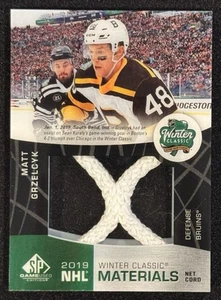 MATT GRZELCYK 2019-20 UD SP Game Used Winter Classic NHL Materials NET CORD #/35 - Picture 1 of 2