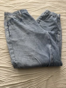 Pantalones de mezclilla Rag And Bone Miramar para mujer talla M lavado claro jogger puño elástico nuevos con etiquetas - Imagen 1 de 5