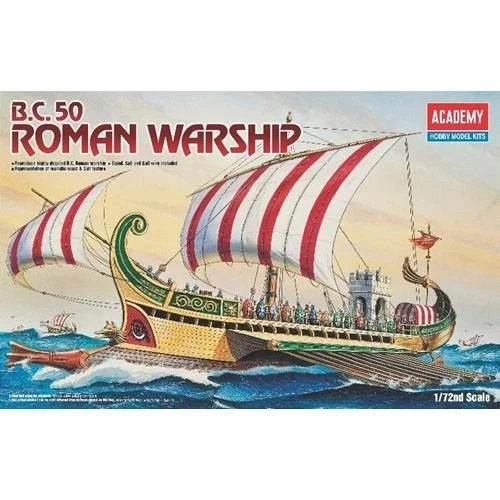 ACADEMY 1:72 KIT NAVE IN PLASTICA ROMANA  DA GUERRA B.C. 50 ROMAN WARSHIP  14207 - Immagine 1 di 1