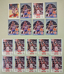 Lote de 18 cartas de pistones ISIAH THOMAS NBA PATIO - ¡Imprescindible para coleccionista! ¡S&H GRATIS! - Imagen 1 de 3