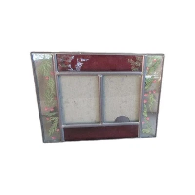 VTG 1999 CARR BURNS OF BOSTON Frame Glass Dried Pressed Flowers Photo 2 Picture  - Image 1 of 4