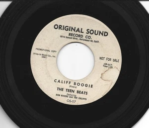 SURF GARAGE INSTROS 45 - TEEN BEATS - CALIF BOOGIE -HEAR -1960 DJ ORIGINAL SOUND - Picture 1 of 2